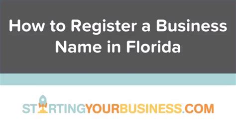 Unlock Your Dreams: Step-by-Step Guide to Registering a Business Name in Florida